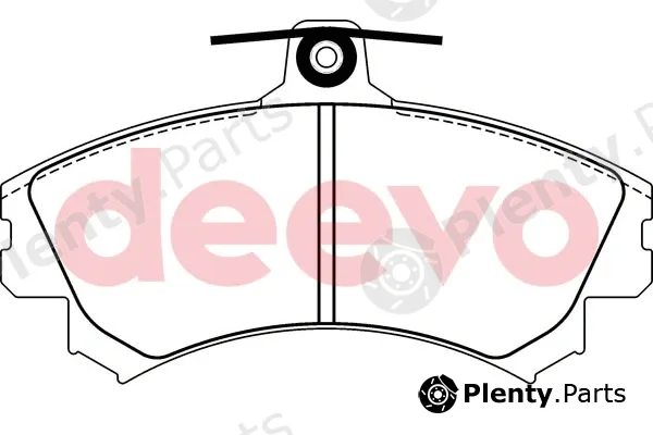 Deevo BP52620 — Brake Pad Set, disc brake