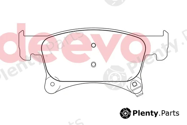 Deevo BP84760 — Brake Pad Set, disc brake