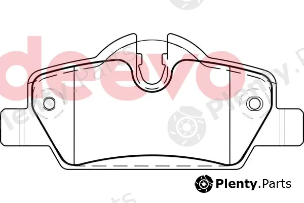 Deevo BP84560 — Brake Pad Set, disc brake