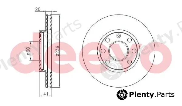 Deevo BD10360 — Brake Disc