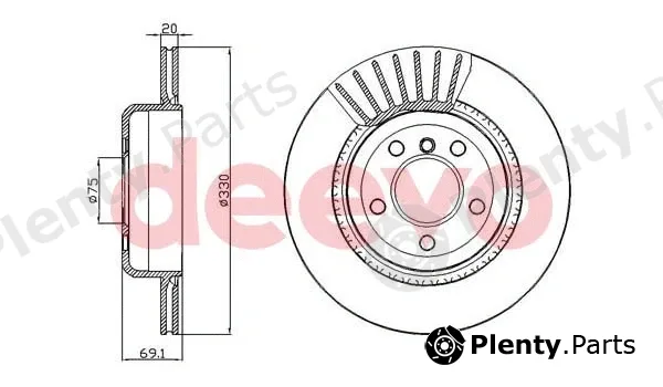 Deevo BD10190 — Brake Disc