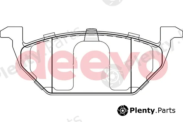 Deevo BP51580 — Brake Pad Set, disc brake