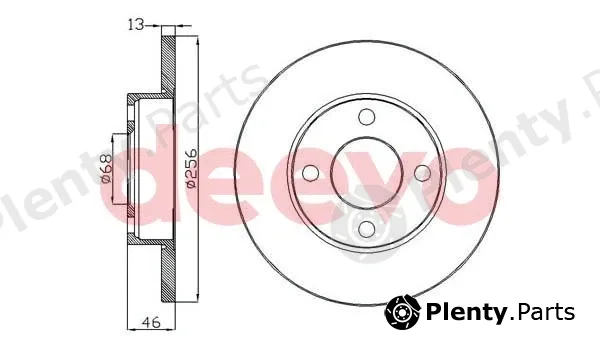 Deevo BD10660 — Brake Disc