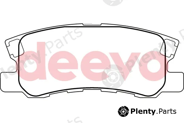 Deevo BP53760 — Brake Pad Set, disc brake
