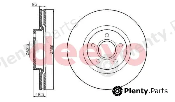 Deevo BD16700 — Brake Disc