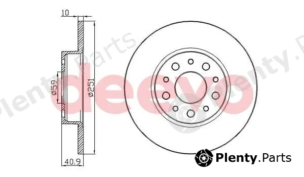 Deevo BD10150 — Brake Disc