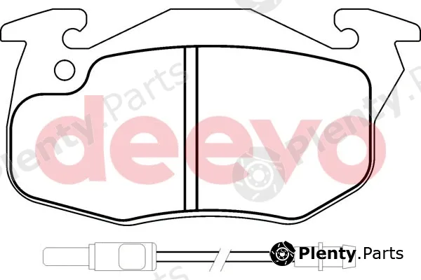 Deevo BP51900 — Brake Pad Set, disc brake