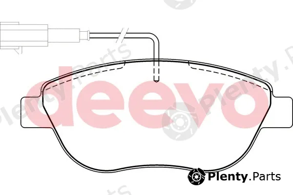 Deevo BP50120 — Brake Pad Set, disc brake