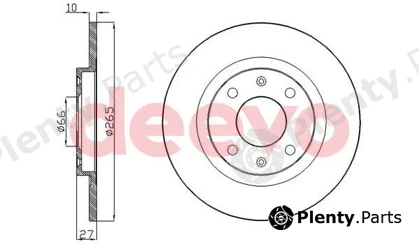 Deevo BD10460 — Brake Disc