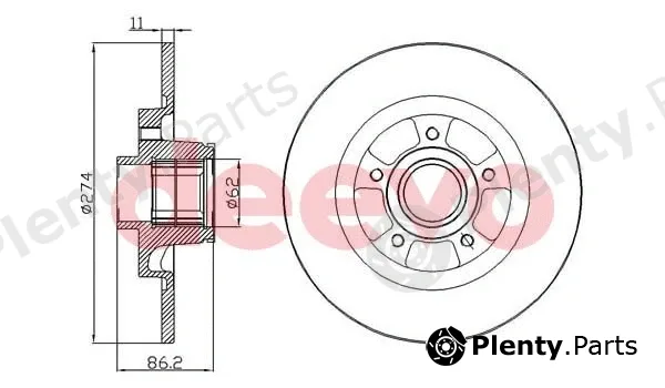 Deevo BD24560 — Brake Disc