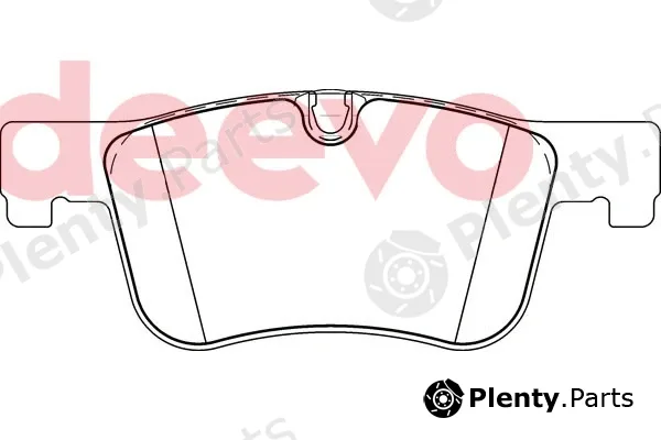Deevo BP82080 — Brake Pad Set, disc brake