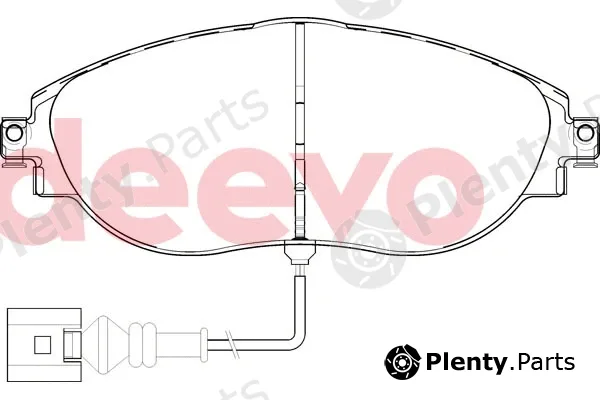Deevo BP81620 — Brake Pad Set, disc brake