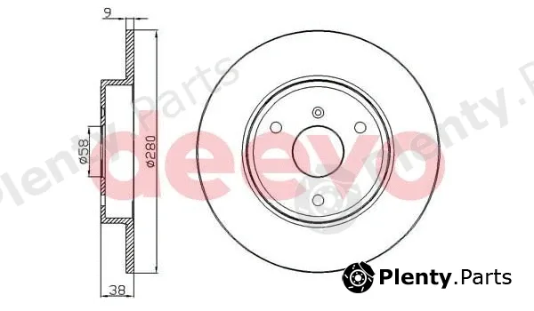 Deevo BD12200 — Brake Disc