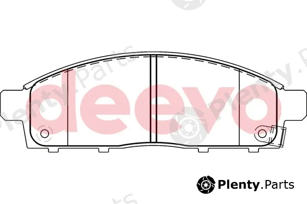 Deevo BP54620 — Brake Pad Set, disc brake