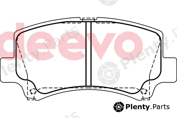 Deevo BP77100 — Brake Pad Set, disc brake