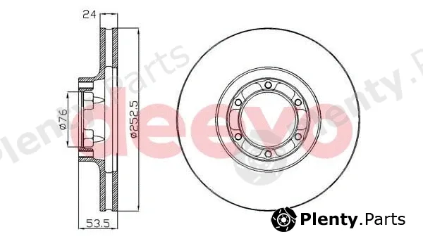 Deevo BD11240 — Brake Disc
