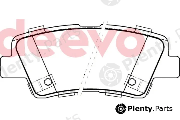Deevo BP80940 — Brake Pad Set, disc brake