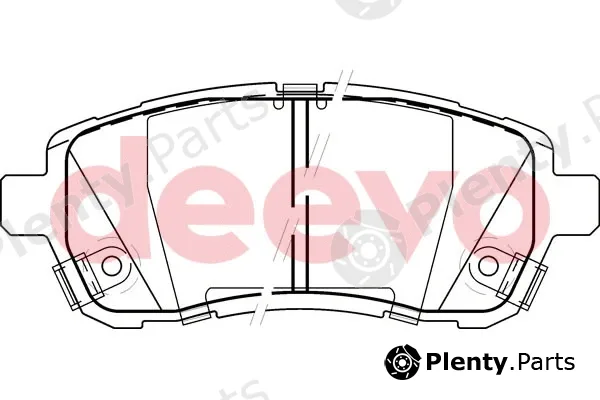 Deevo BP50460 — Brake Pad Set, disc brake