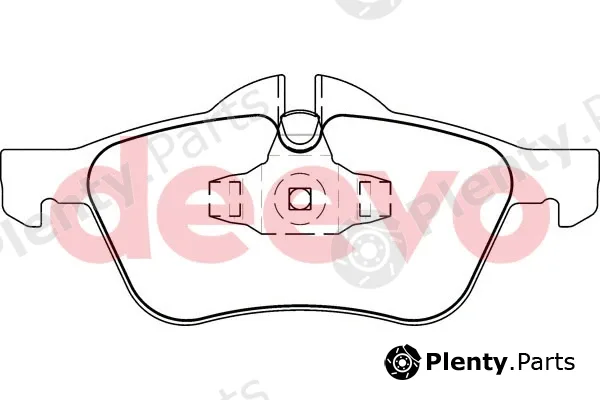 Deevo BP51200 — Brake Pad Set, disc brake