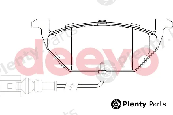 Deevo BP50040 — Brake Pad Set, disc brake