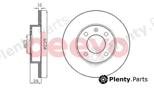 Deevo BD10240 — Brake Disc