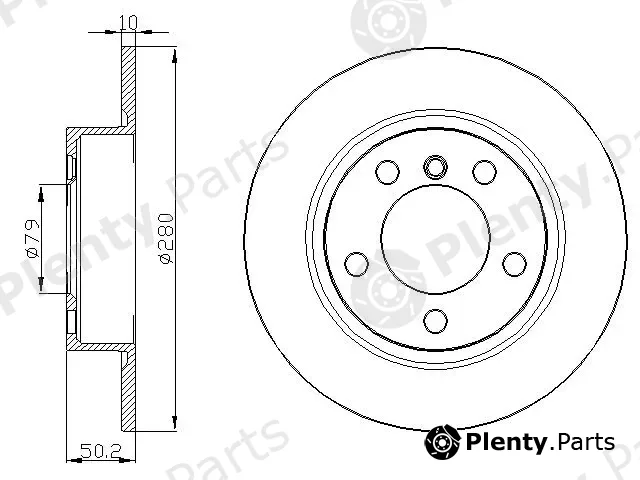 Deevo BD36480 — Brake Disc