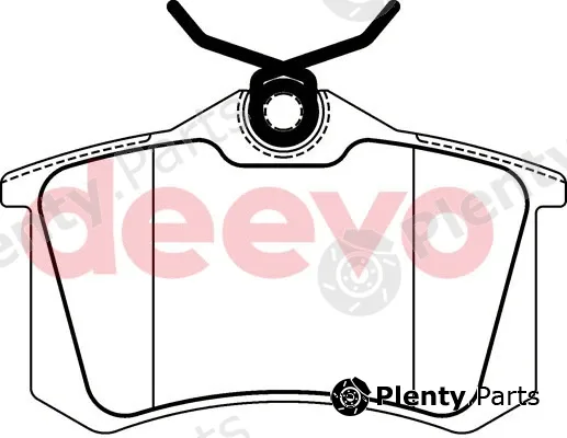 Deevo BP70940 — Brake Pad Set, disc brake