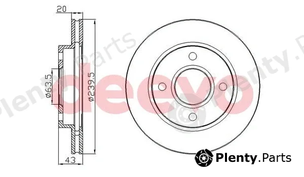 Deevo BD10300 — Brake Disc