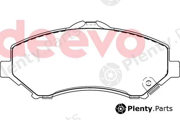 Deevo BP80020 — Brake Pad Set, disc brake