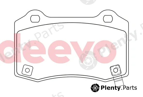 Deevo BP85000 — Brake Pad Set, disc brake