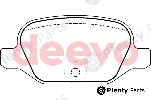 Deevo BP51020 — Brake Pad Set, disc brake