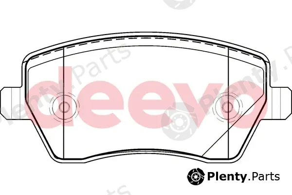 Deevo BP50080 — Brake Pad Set, disc brake