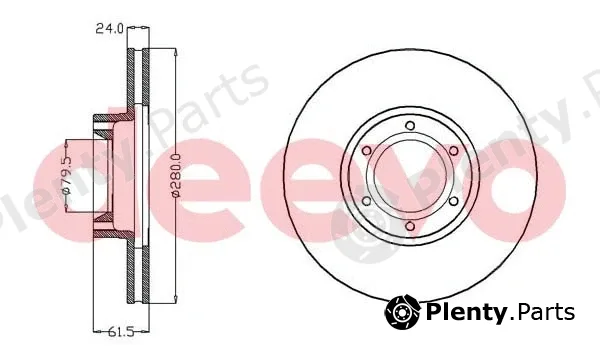 Deevo BD11500 — Brake Disc