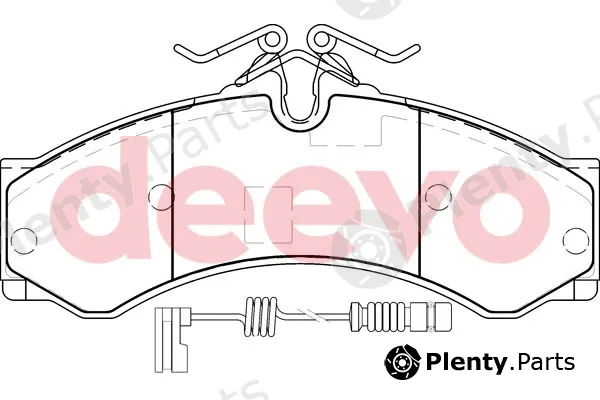 Deevo BP55840 — Brake Pad Set, disc brake