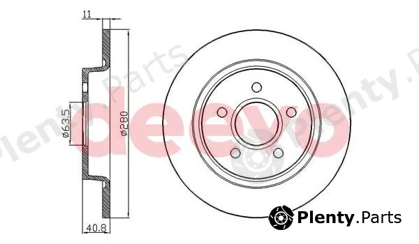 Deevo BD16740 — Brake Disc