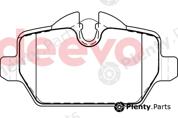 Deevo BP81460 — Brake Pad Set, disc brake