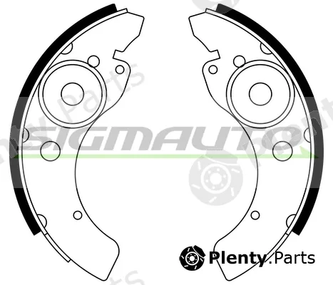 Sigmauto SFA510 — Brake Shoe Set