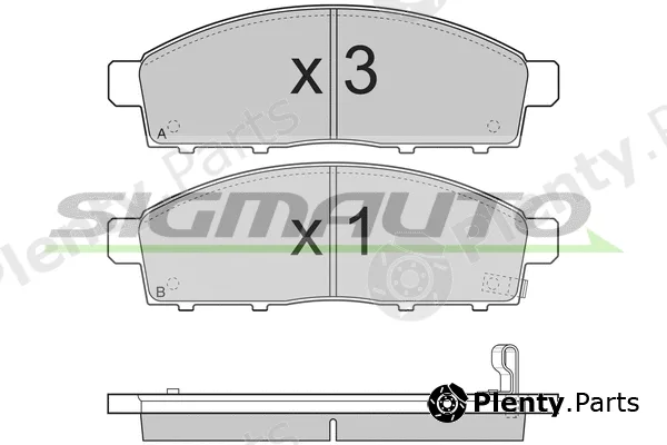 Sigmauto SPB296 — Brake Pad Set, disc brake