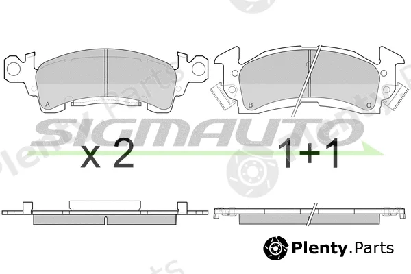 Sigmauto SPA781 — Brake Pad Set, disc brake