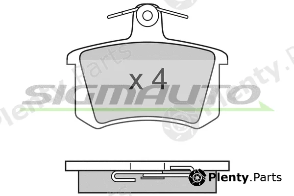 Sigmauto SPA612 — Brake Pad Set, disc brake