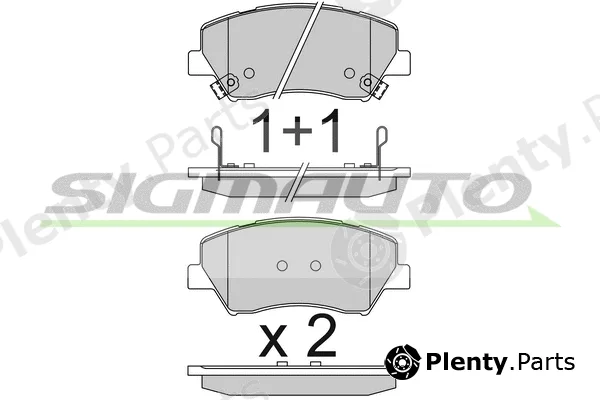 Sigmauto SPB842 — Brake Pad Set, disc brake