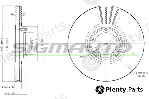 Sigmauto DBA848V — Brake Disc