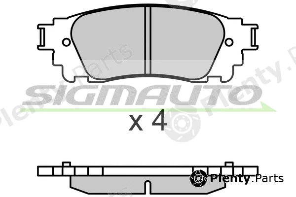 Sigmauto SPB704 — Brake Pad Set, disc brake