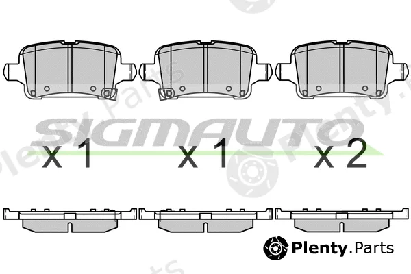 Sigmauto SPB723 — Brake Pad Set, disc brake