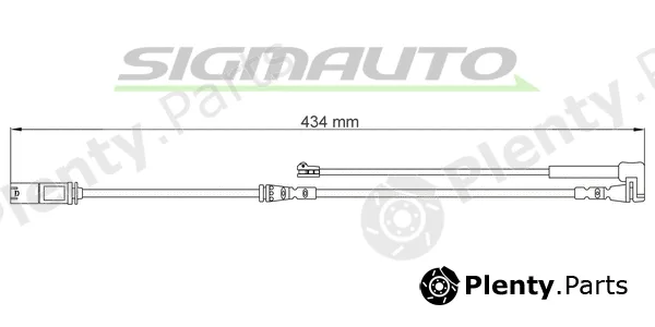 Sigmauto WI0807 — Warning Contact, brake pad wear