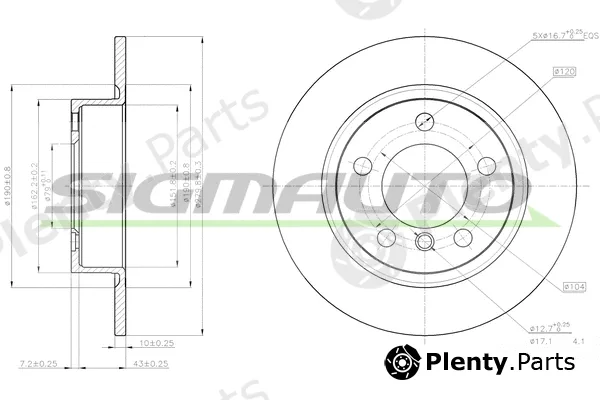 Sigmauto DBC123S — Brake Disc