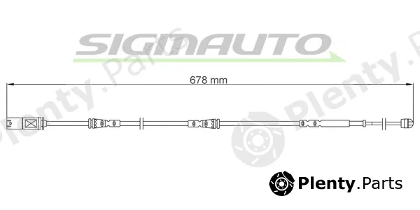 Sigmauto WI0915 — Warning Contact, brake pad wear