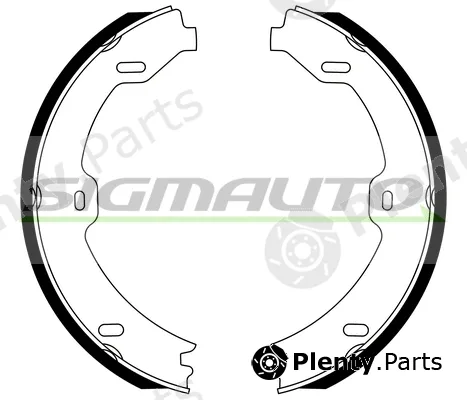 Sigmauto SFA312 — Brake Shoe Set, parking brake