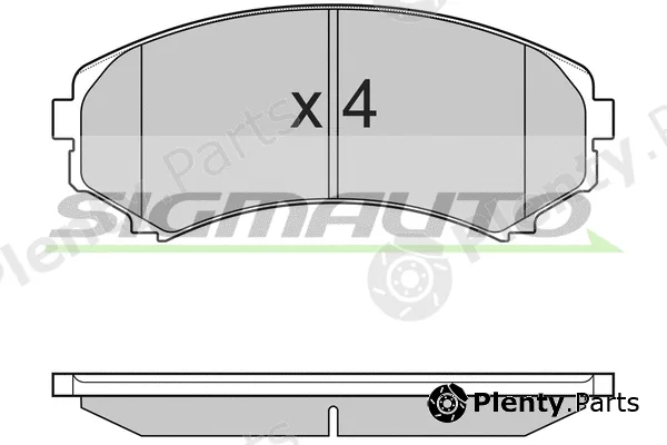 Sigmauto SPB001 — Brake Pad Set, disc brake