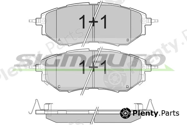 Sigmauto SPB211 — Brake Pad Set, disc brake